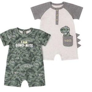 Dinosaur Rompers EUC Kids Headquarters 18m